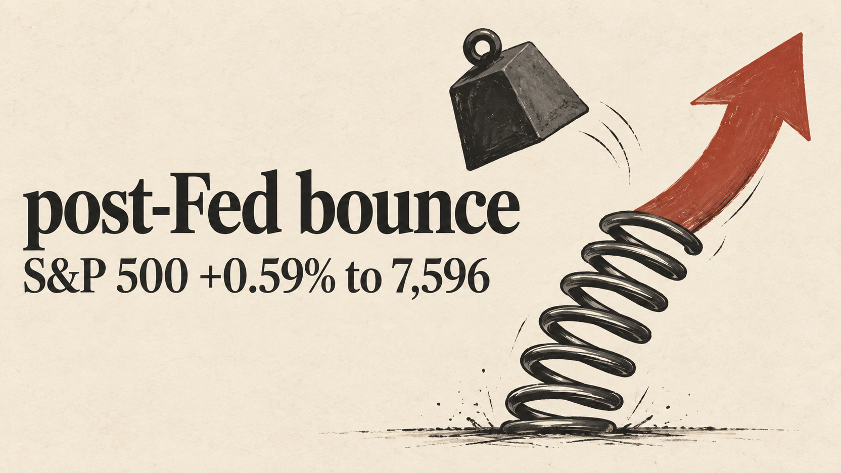 S&P 500 closes at 7,596 as chip stocks jump 3% on Fed dust settling