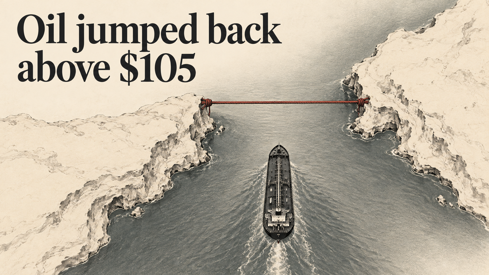 Trump rejects Iran's Hormuz plan; oil back above $105, crypto slides