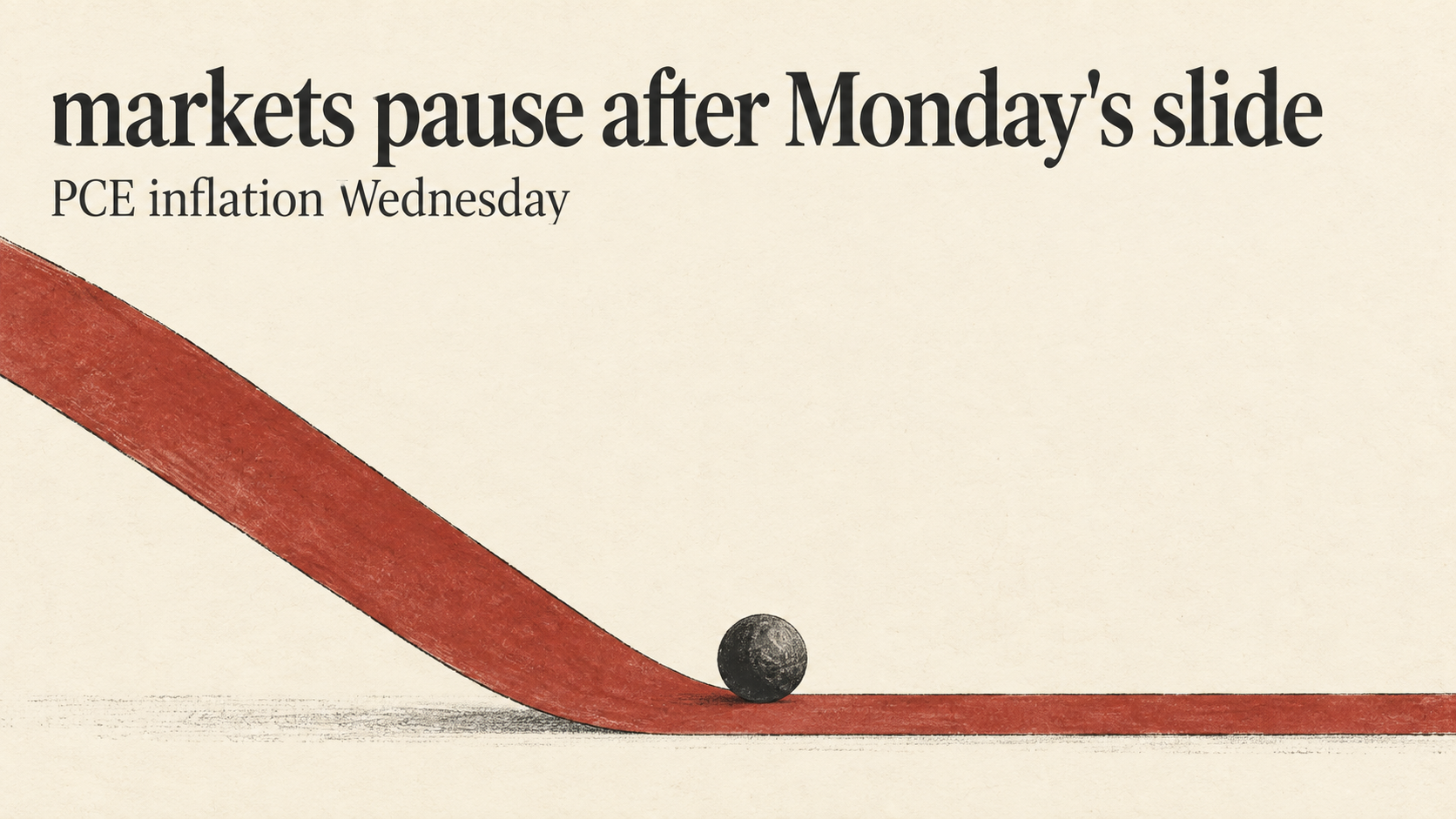 Markets pause after Monday's slide as jobs and PCE data loom