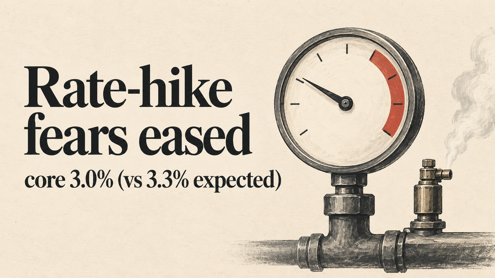 Cooler PCE trims October hike odds; bitcoin tags $85.6k, then fades